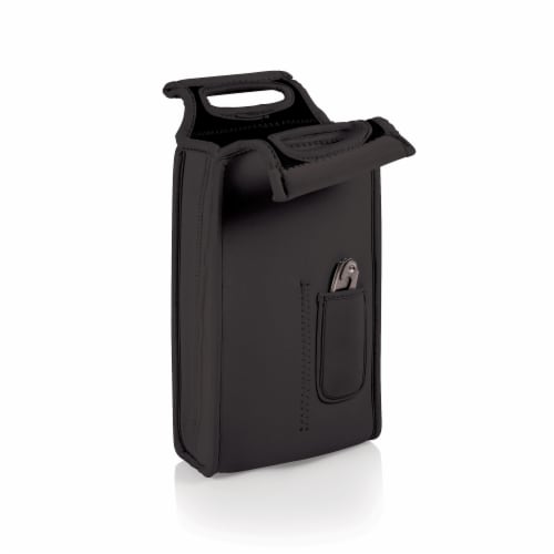 Samba Wine Carrier Tote, Black Perspective: top