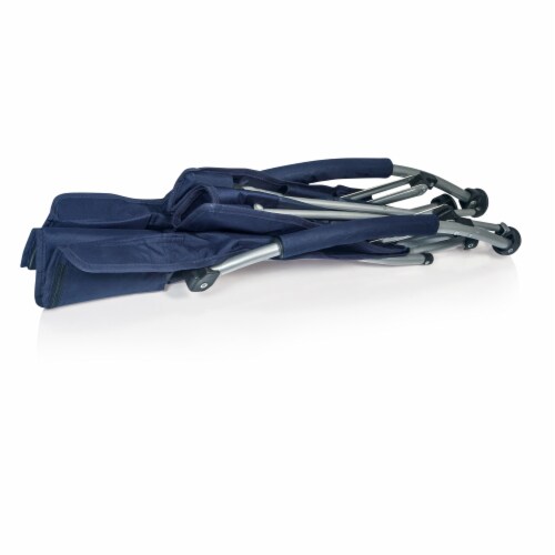 Tranquility Portable Beach Chair, Navy Blue Perspective: top