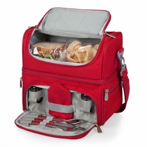 Pranzo Lunch Cooler Bag, Red Perspective: top