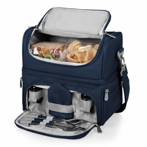 Pranzo Lunch Cooler Bag, Navy Blue Perspective: top