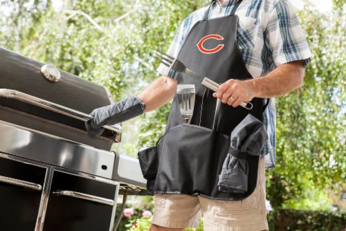 Chicago Bears - BBQ Apron Tote Pro Grill Set Perspective: top