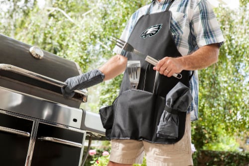 Philadelphia Eagles - BBQ Apron Tote Pro Grill Set Perspective: top