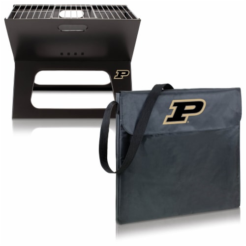 Purdue Boilermakers - X-Grill Portable Charcoal BBQ Grill Perspective: top