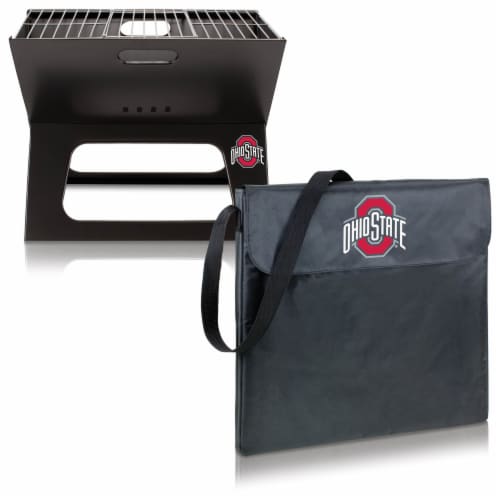 Ohio State Buckeyes - X-Grill Portable Charcoal BBQ Grill Perspective: top