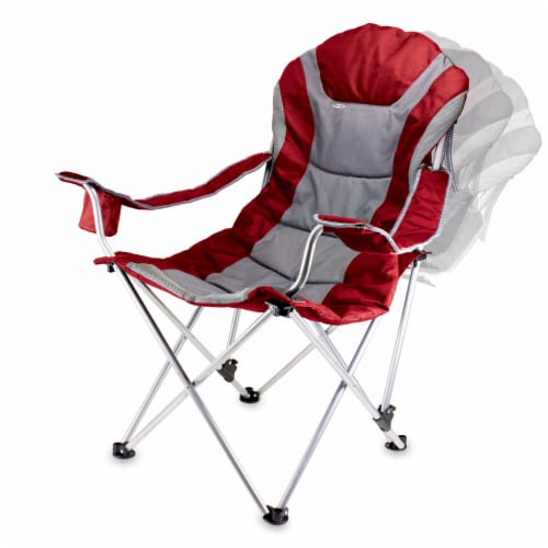 Oklahoma Sooners - Reclining Camp Chair Perspective: top