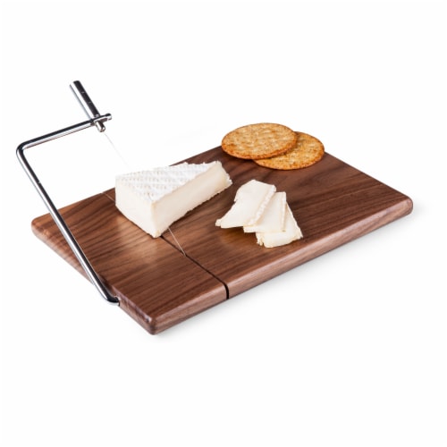 Meridian Black Walnut Cutting Board & Cheese Slicer, Black Walnut Perspective: top