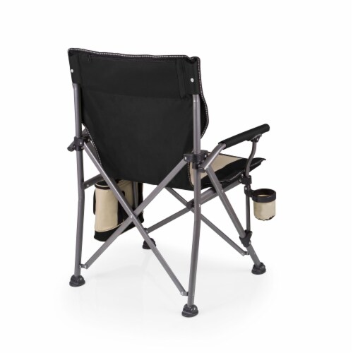 Outlander Folding Camp Chair with Cooler, Black Perspective: top