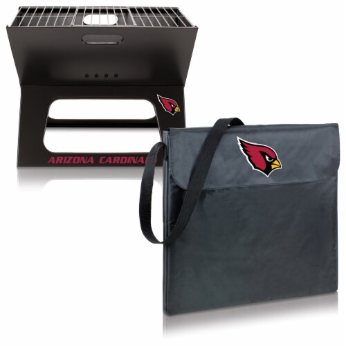 Arizona Cardinals - X-Grill Portable Charcoal BBQ Grill Perspective: top