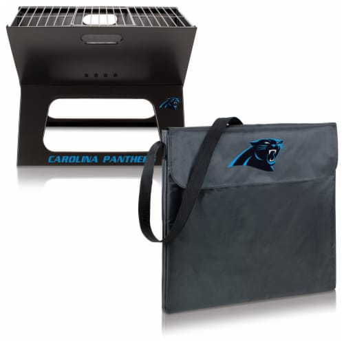 Carolina Panthers - X-Grill Portable Charcoal BBQ Grill Perspective: top