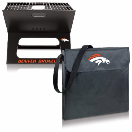 Denver Broncos - X-Grill Portable Charcoal BBQ Grill Perspective: top