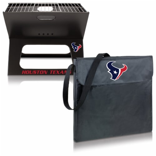 Houston Texans - X-Grill Portable Charcoal BBQ Grill Perspective: top