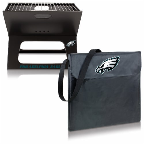Philadelphia Eagles - X-Grill Portable Charcoal BBQ Grill Perspective: top