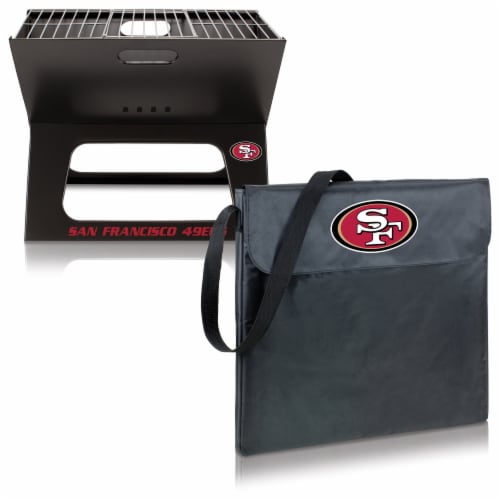 San Francisco 49ers - X-Grill Portable Charcoal BBQ Grill Perspective: top