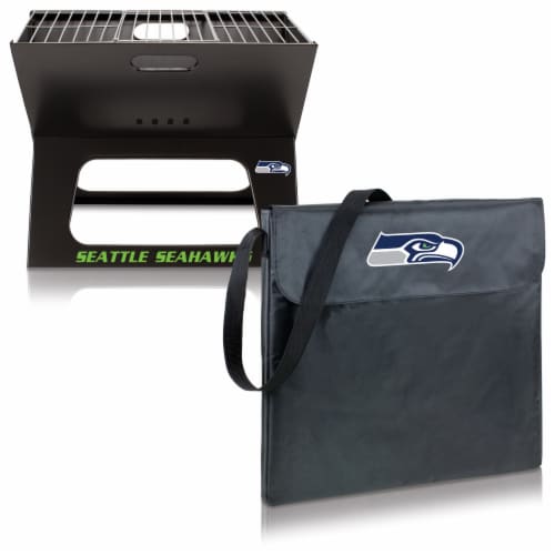 Seattle Seahawks - X-Grill Portable Charcoal BBQ Grill Perspective: top