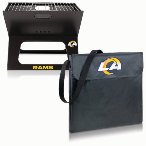 Los Angeles Rams - X-Grill Portable Charcoal BBQ Grill Perspective: top