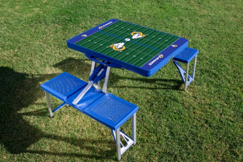 Los Angeles Rams - Picnic Table Portable Folding Table with Seats Perspective: top
