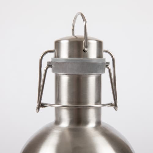 Stainless Steel 64 oz. Growler, Silver Perspective: top