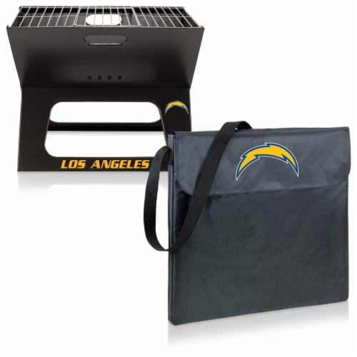 Los Angeles Chargers - X-Grill Portable Charcoal BBQ Grill Perspective: top