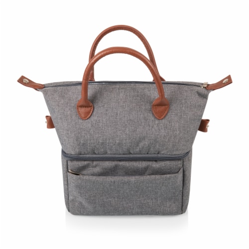 Urban Lunch Bag, Heathered Gray Perspective: top