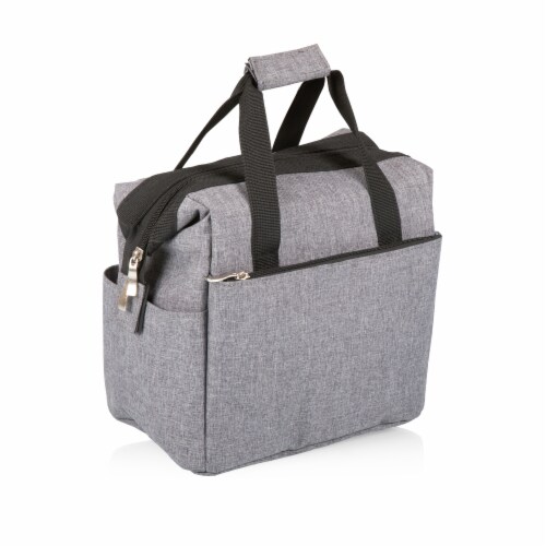 On The Go Lunch Cooler, Heathered Gray Perspective: top