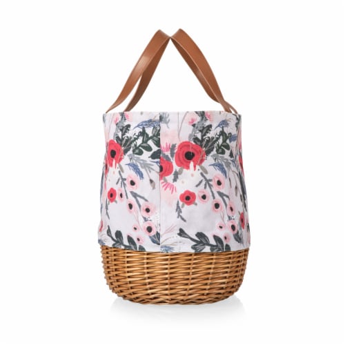 Promenade Picnic Basket, Floral Pattern Perspective: top