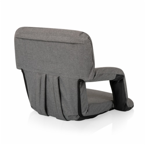 Ventura Portable Reclining Stadium Seat, Heathered Gray Perspective: top