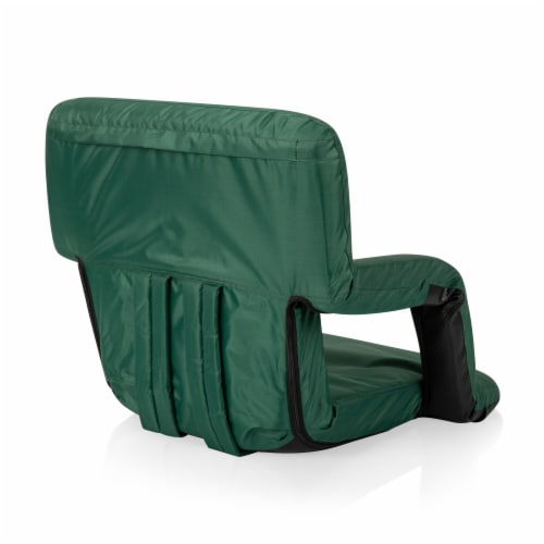 Ventura Portable Reclining Stadium Seat, Hunter Green Perspective: top