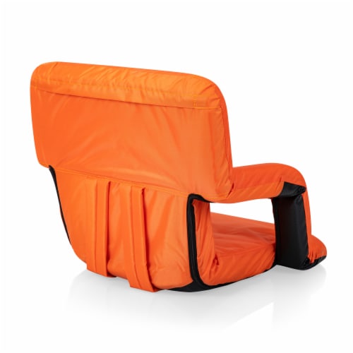 Ventura Portable Reclining Stadium Seat, Orange Perspective: top