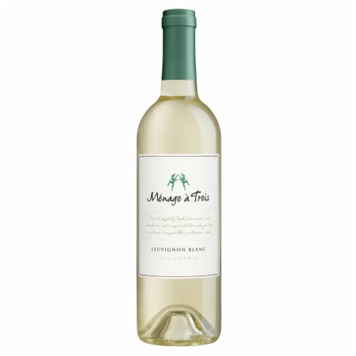 Menage a Trois Sauvignon Blanc California White Wine Perspective: top