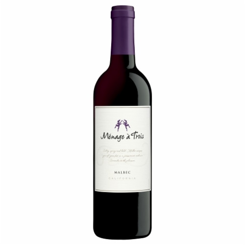 Menage a Trois California Malbec Red Wine Perspective: top