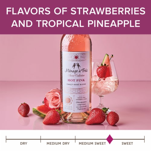 Menage a Trois Sweet Collection Hot Pink Sweet Rose Blend Perspective: top