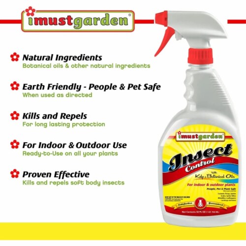 I Must Garden Insect Control for Indoor/Outdoor Plants, 32oz Spray Perspective: top