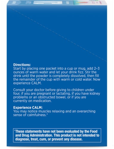 Natural Vitality CALM Raspberry Lemon Magnesium Supplement Drink Mix Perspective: top