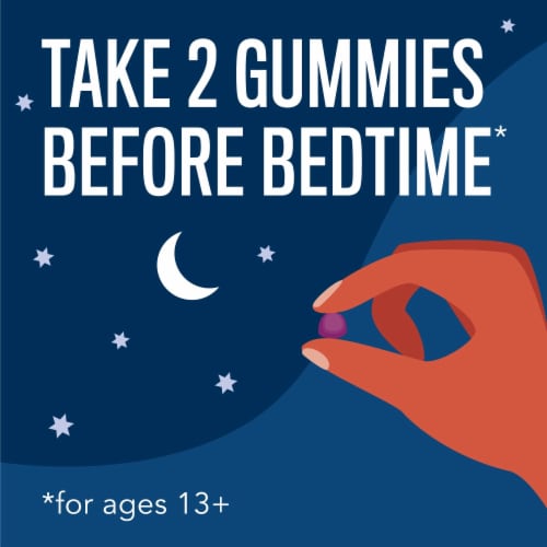 Natural Vitality CALM Blueberry Pomegranate Flavored Sleep Gummies Magnesium Supplement Perspective: top