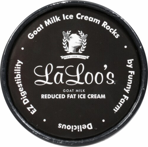 Laloo's® Chocolate Goat Milk Ice Cream Perspective: top