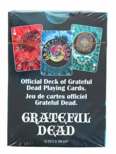 Grateful Dead Tie Dye Playing Cards | 52 Card Deck + 2 Jokers Perspective: top