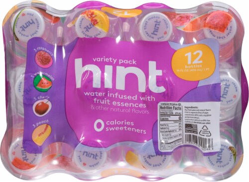 Hint® Variety Flavored Bottled Water Perspective: top