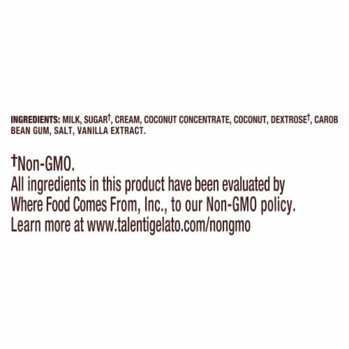 Talenti Caribbean Coconut Gelato Pint Perspective: top