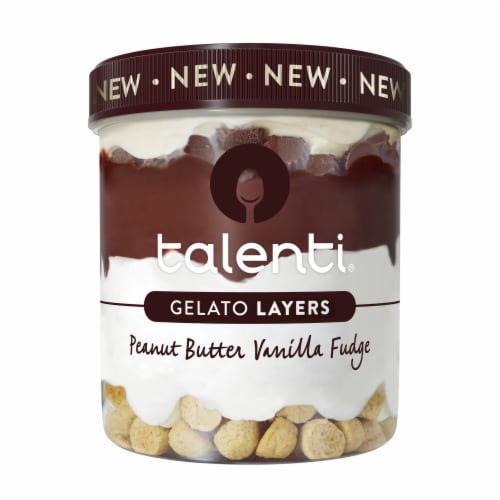 Talenti Gelato Layers Peanut Butter Vanilla Fudge Ice Cream Perspective: top