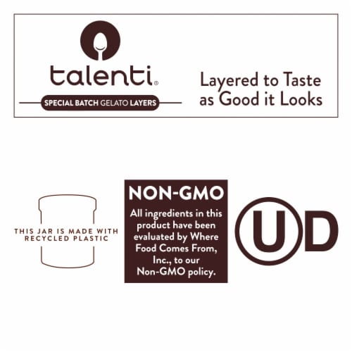 Talenti Layers Peanut Butter Crunch Graham Brown Sugar Vanilla Gelato Pint Perspective: top