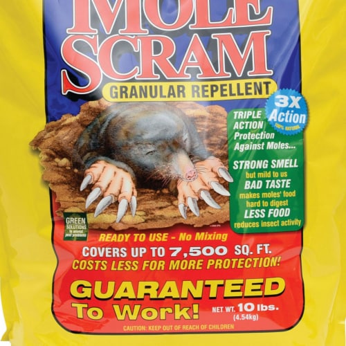 Mole Scram 10 Lb. Granular Organic Mole Repellent 12010 Perspective: top