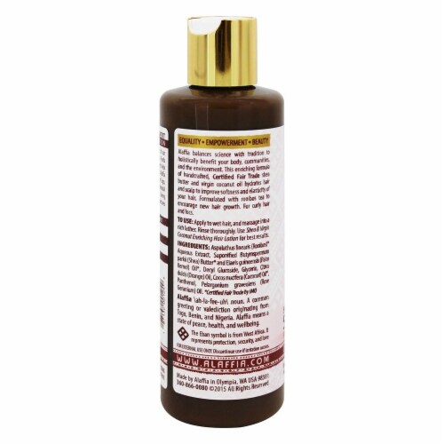 DON'T LIST Alaffia Shea & Coconut Enriching Shampoo Orange Geranium Scent, 8 Ounces Perspective: top