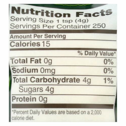 Native Organic White Crystal Cane Sugar 2.2 LB - 12 Pack Perspective: top