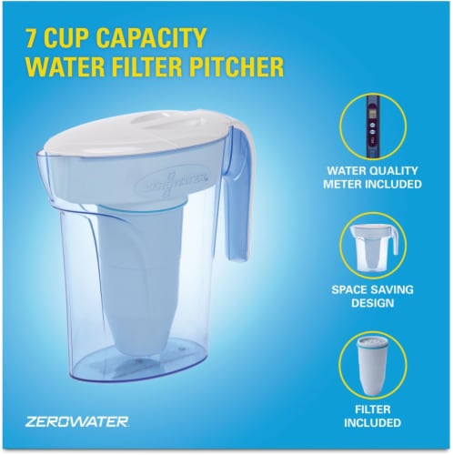 ZeroWater® 7-Cup Ready-Pour Water Pitcher Perspective: top