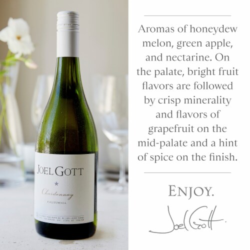 Joel Gott California Unoaked Chardonnay California White Wine Perspective: top