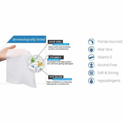 Abena Adult Wipe or Washcloth 8-7/10 X 11-1/5 Inch 3775, 12 Pack 576 Wipes Perspective: top