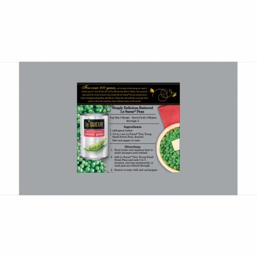 Le Sueur Very Young Small Sweet Peas Perspective: top