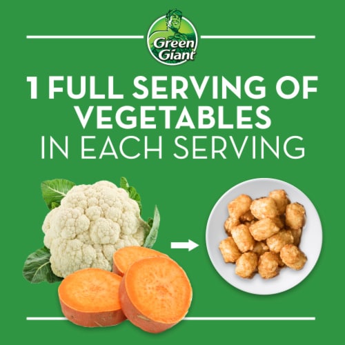 Green Giant Sweet Potato & Cauliflower Veggie Tots Perspective: top