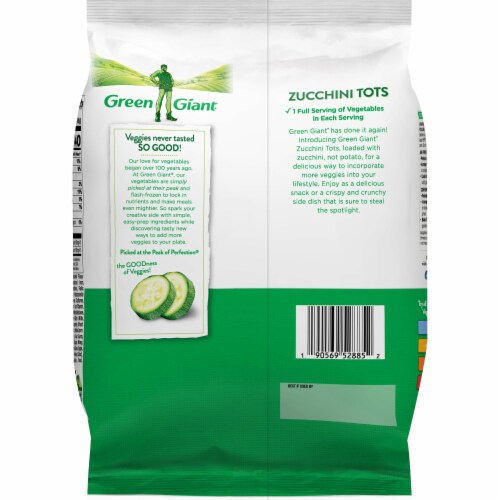 Green Giant Pizza Zucchini Tots Perspective: top