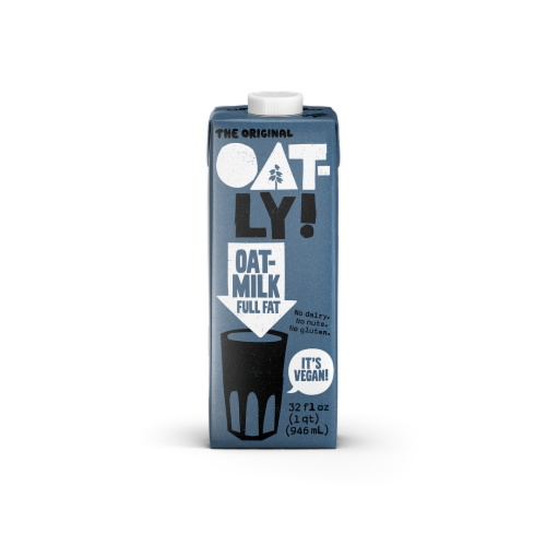 Oatly Full Fat Oat Milk Perspective: top